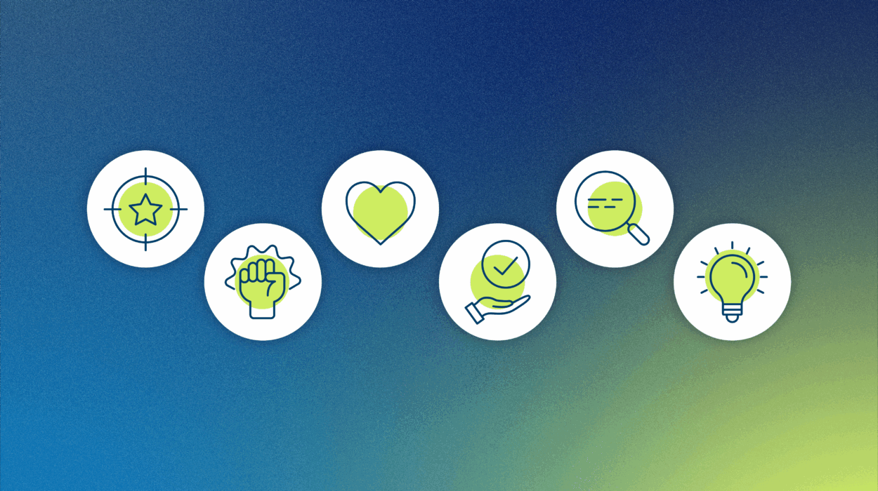 Values Blog Header featured image with circled icons