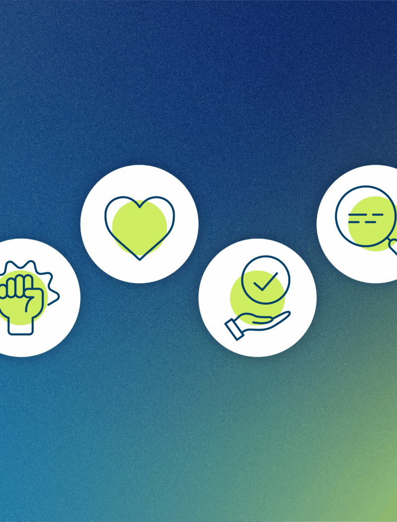 Values Blog Header featured image with circled icons