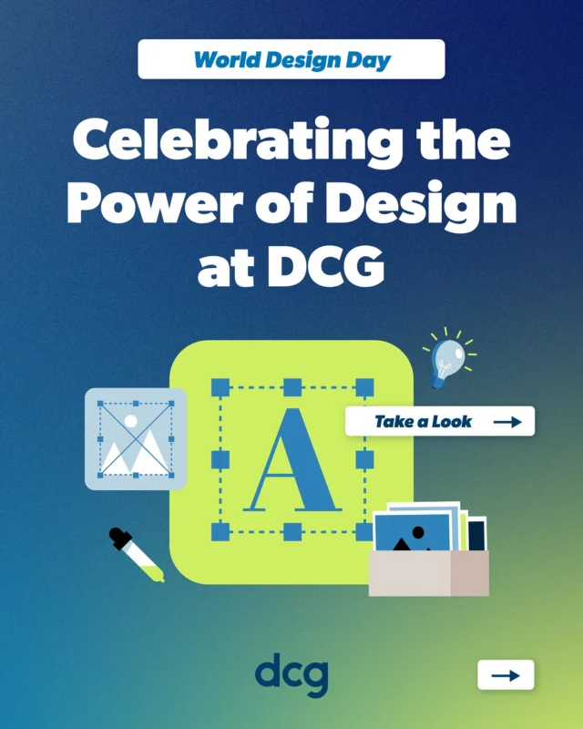 💡 At DCG, design isn’t just decoration — it’s strategy in action. 🎨 From digital screens to billboards and print, every visual is crafted to complement your message and connect with your audience. 🚀 Our work doesn’t just reflect the mission — it amplifies it.

In honor of #WorldDesignDay this past weekend, we’re spotlighting the work that brings messages to life through strategy and creativity. 🌟

#DCGDesignTeam #MissionDrivenDesign #DesignWithPurpose #VeteranStorytelling #CreativeWithCause #DesignImpact #StrategicDesign #DesignInGovernment #VisualStorytelling #OutlandishOptimism #VisualImpact #DesignLeadsTheWay